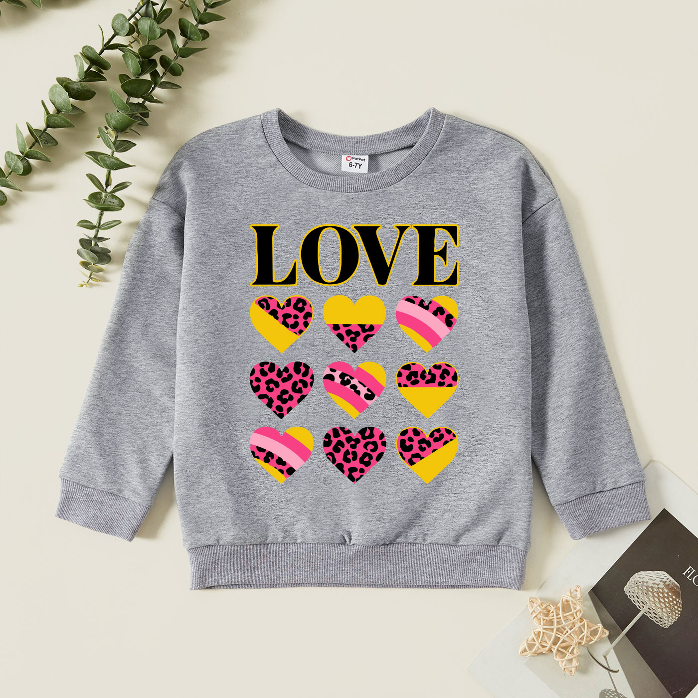 

Kids Graphic Light gray Long-sleeve Pullover
