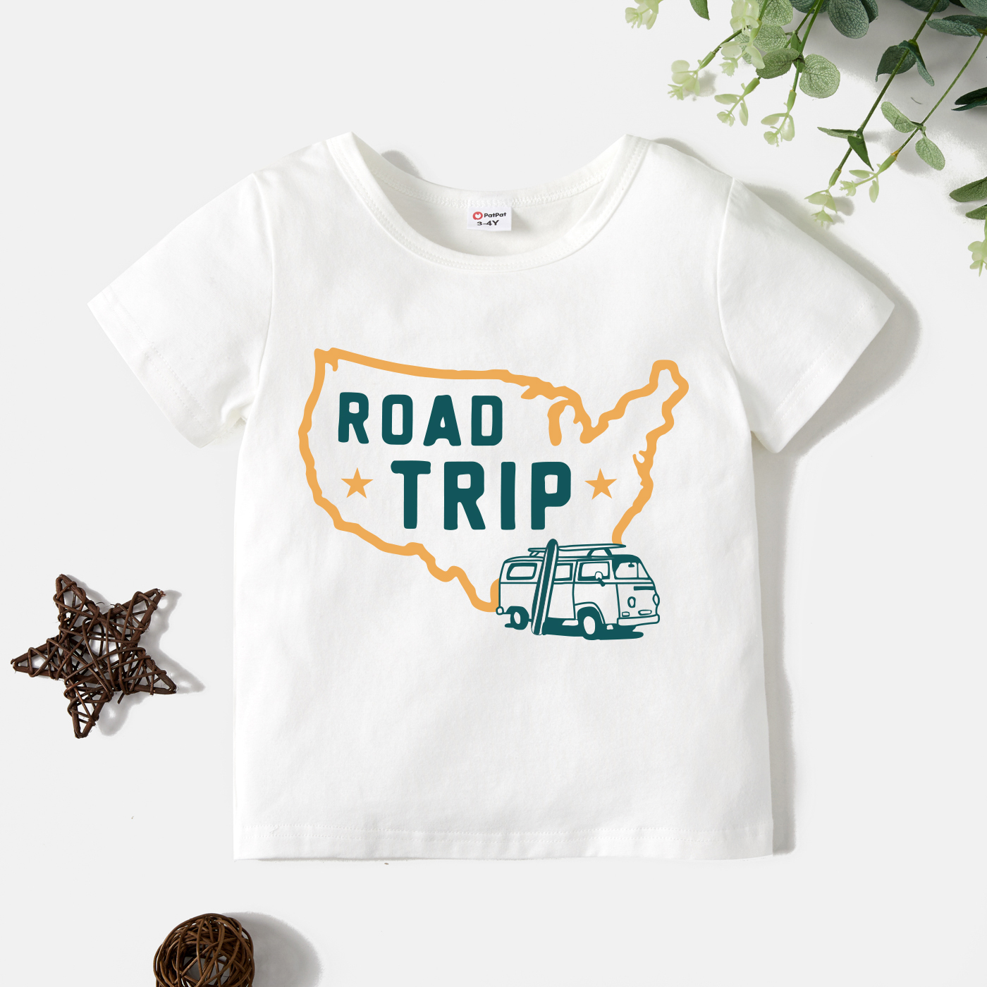 

Toddler Graphic White Short-sleeve Tee