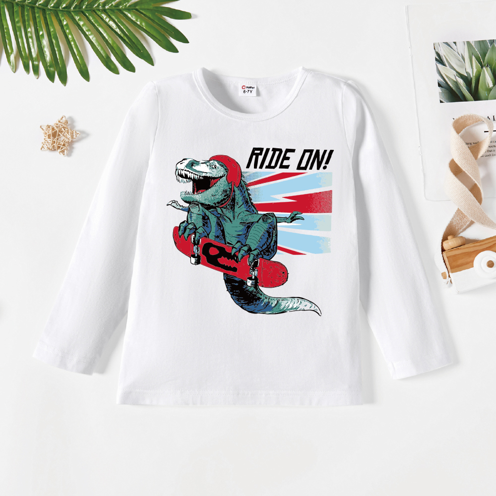 

Kids Graphic White Long-sleeve Tee
