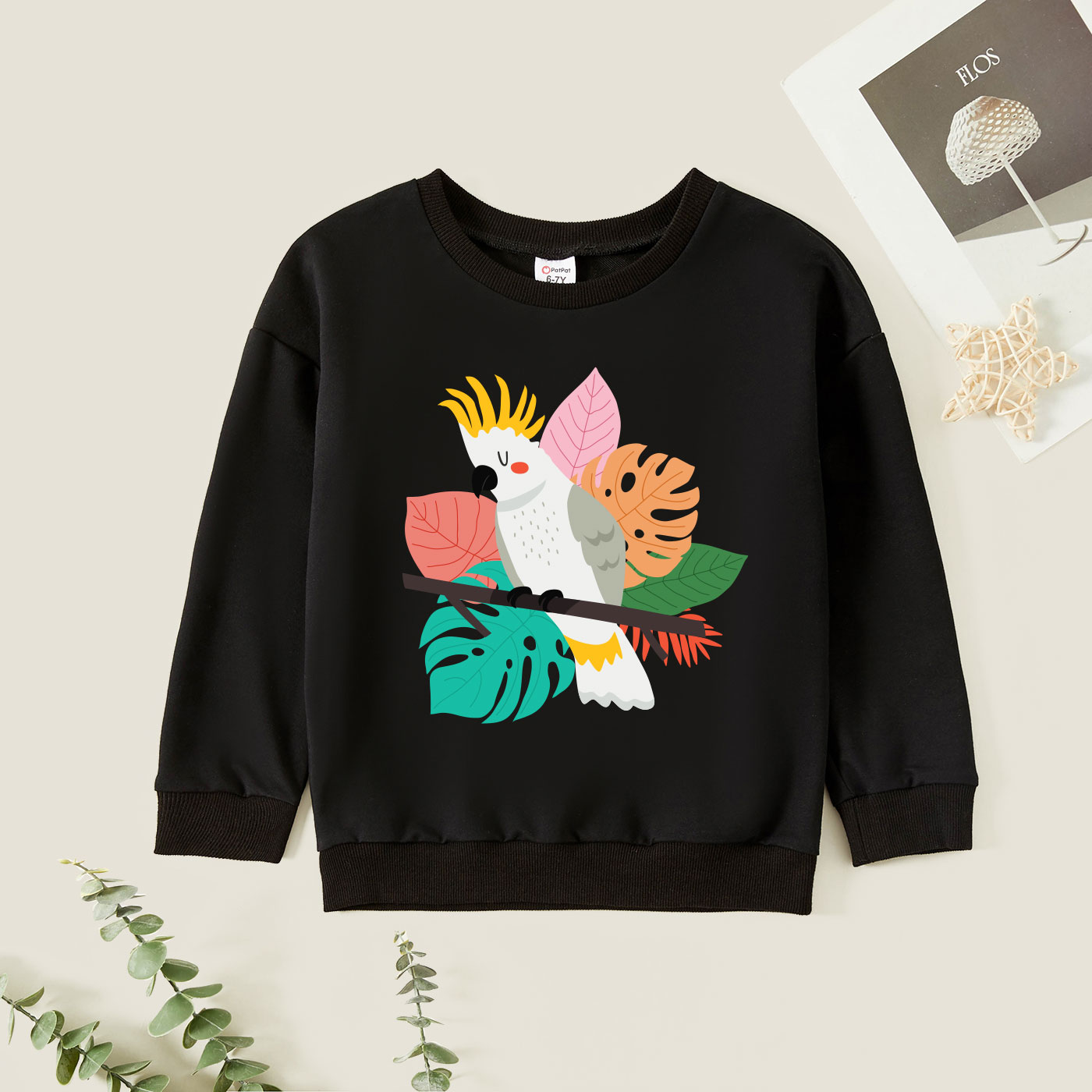 

Kids Graphic Black Long-sleeve Pullover