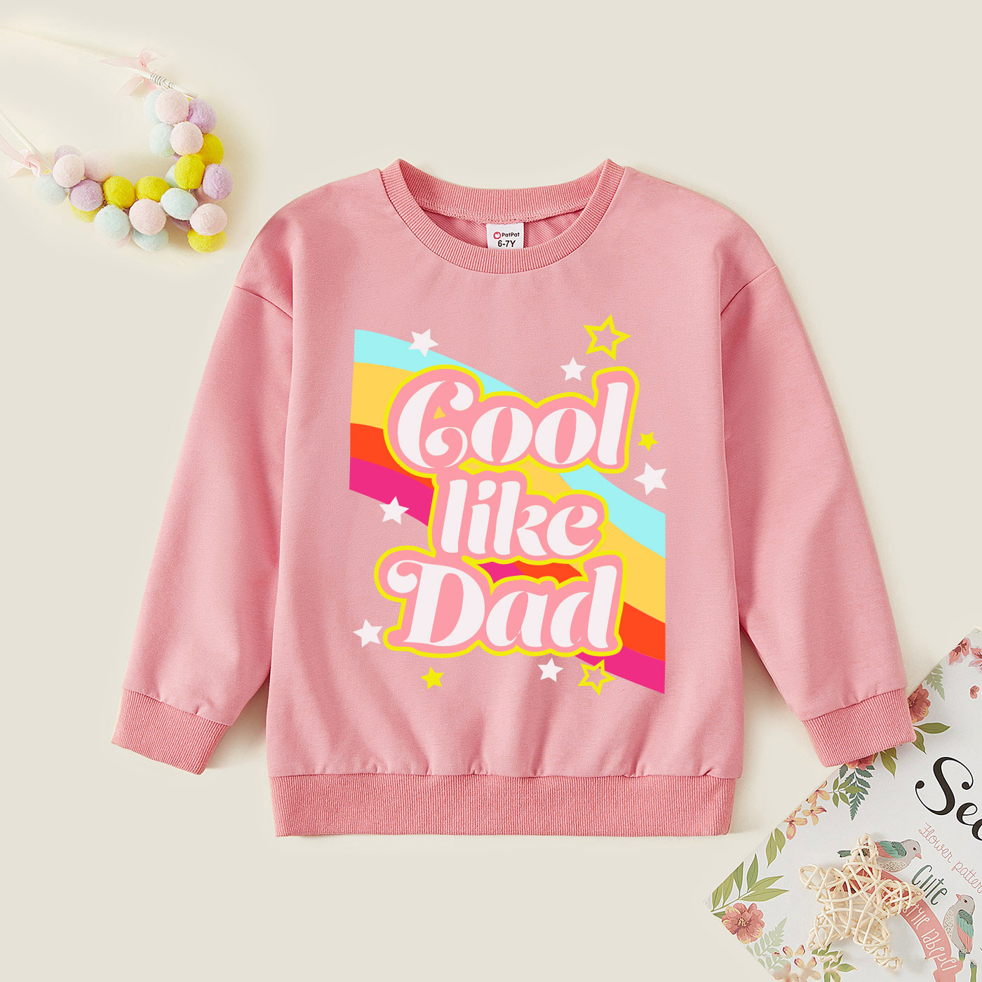 

Kids Graphic Pink Long-sleeve Pullover