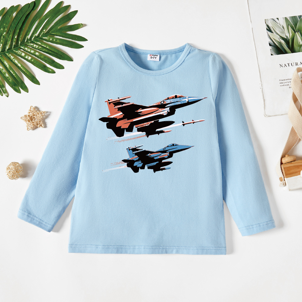 

Kids Graphic Light blue Long-sleeve Tee