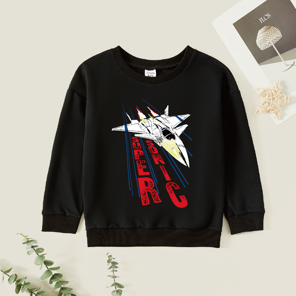 

Kids Graphic Black Long-sleeve Pullover