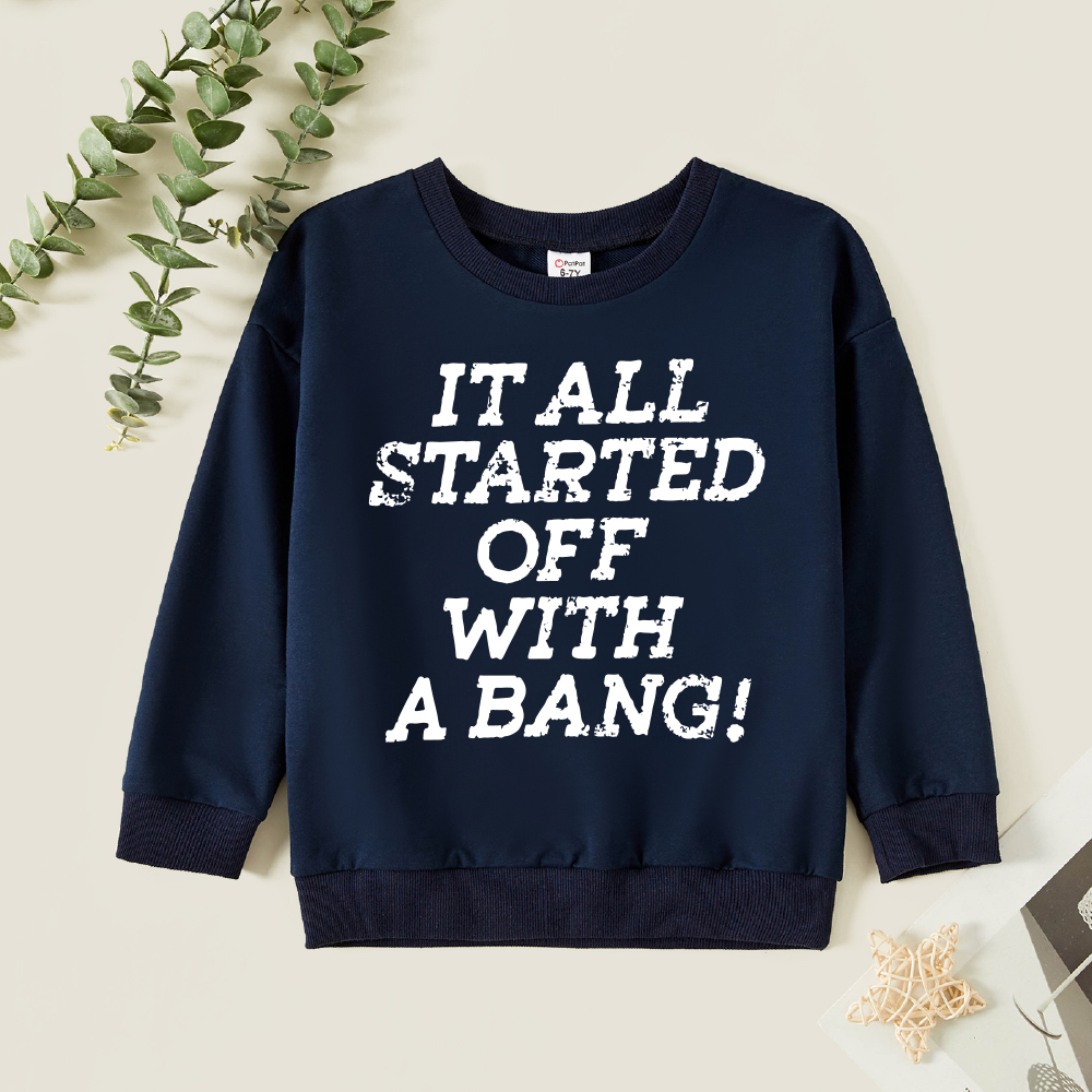 

Kids Graphic Dark Blue Long-sleeve Pullover