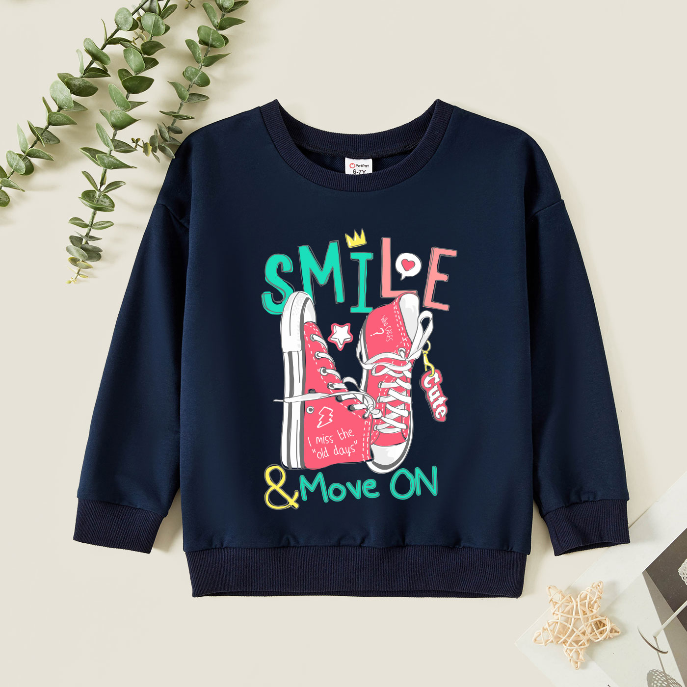

Kids Graphic Dark Blue Long-sleeve Pullover