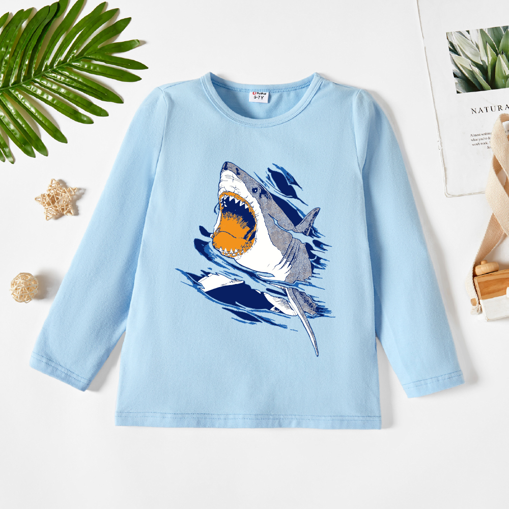 

Kids Graphic Light blue Long-sleeve Tee