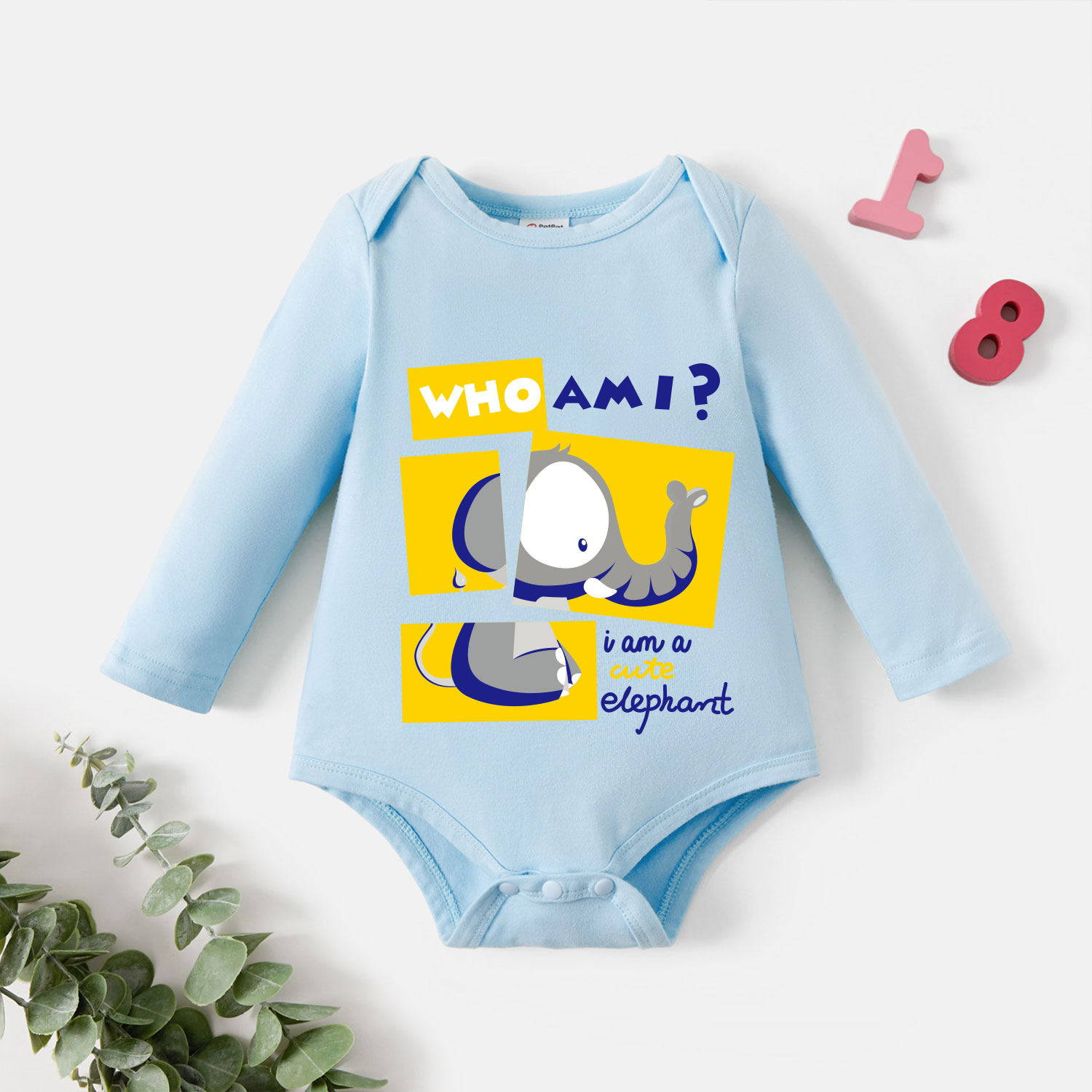 

Baby Graphic Light gray Long-sleeve Romper