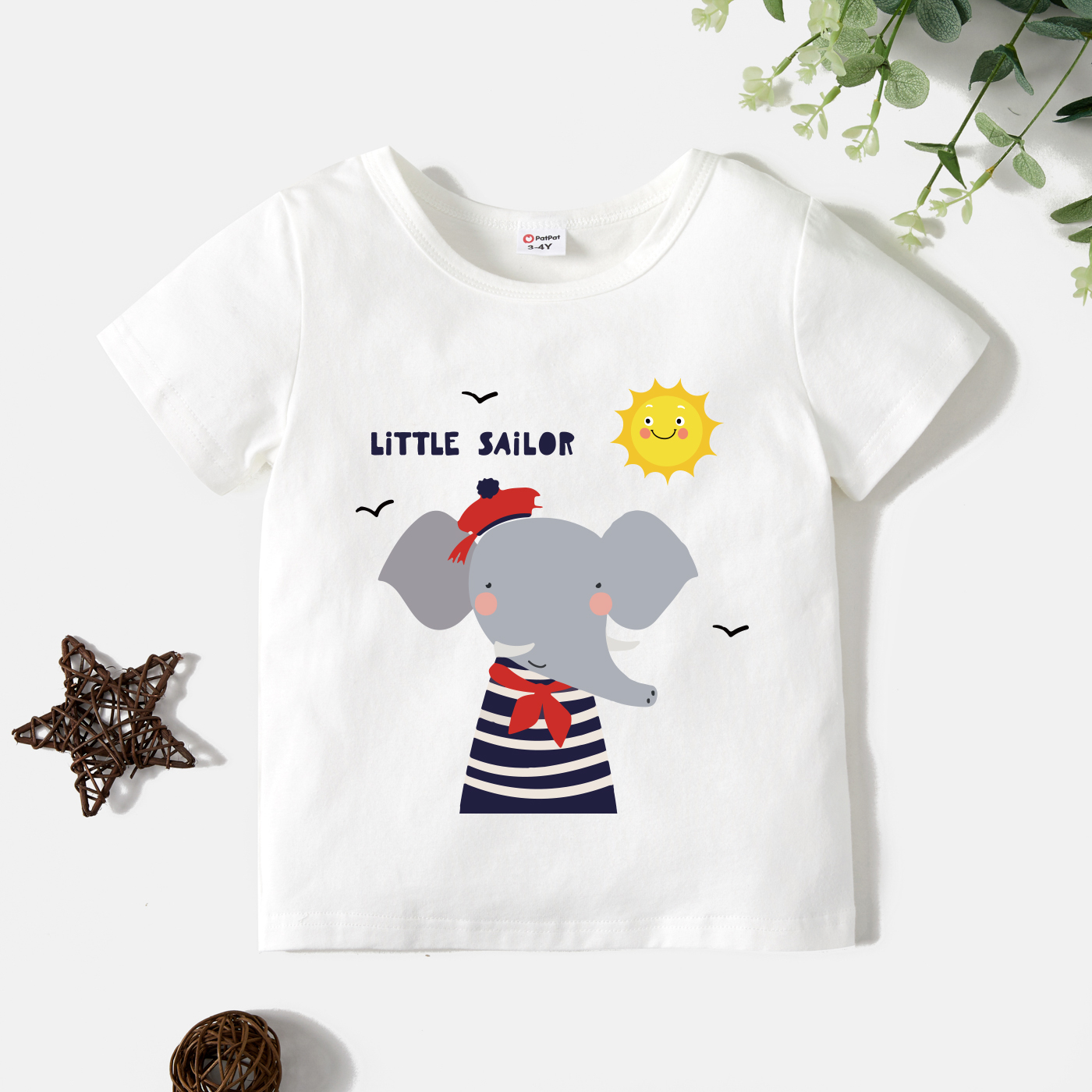 

Toddler Graphic White Short-sleeve Tee