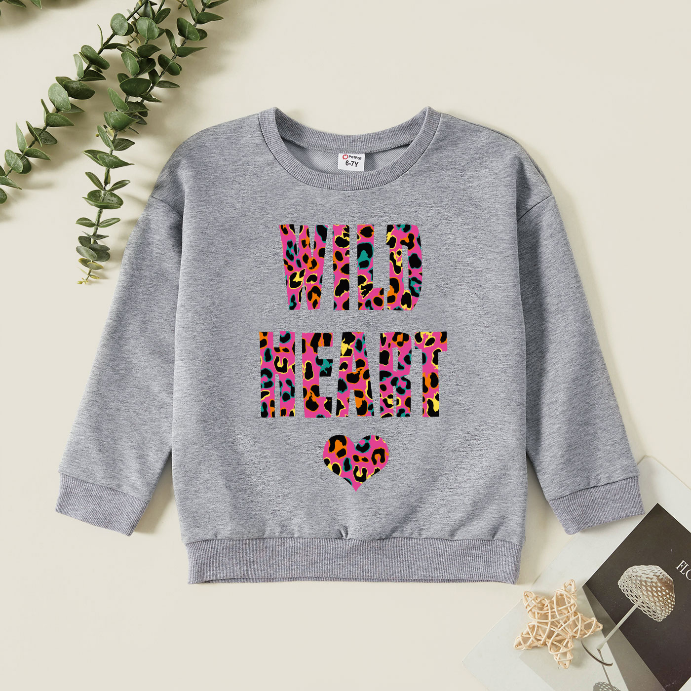 

Kids Graphic Light gray Long-sleeve Pullover