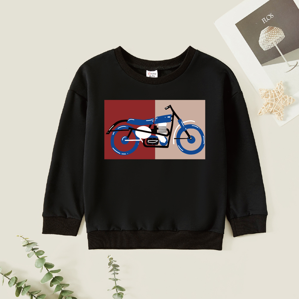 

Kids Graphic Black Long-sleeve Pullover