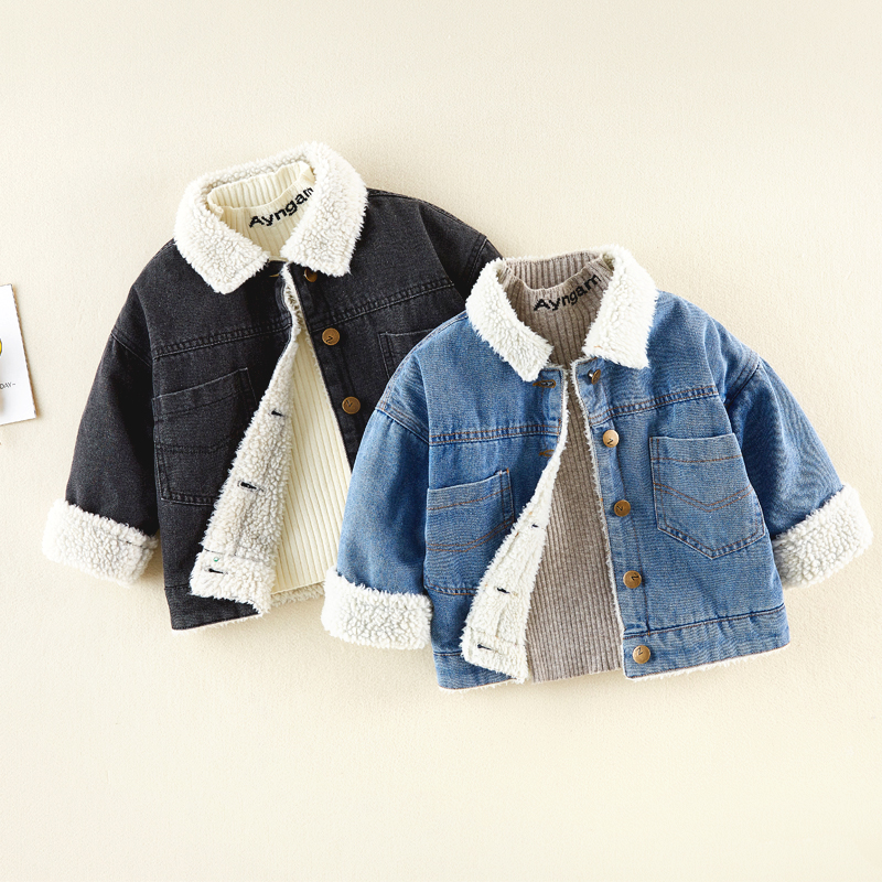 

Toddler Classic Denim Warm Coat