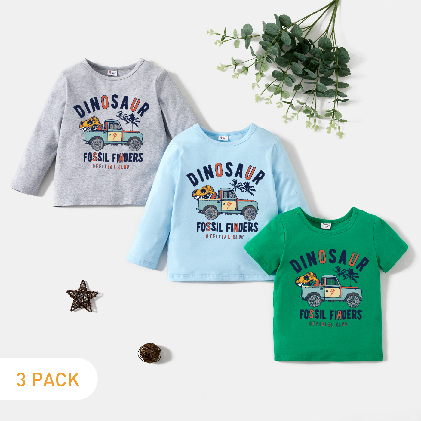 

3-Pack Toddler Graphic Tee Set