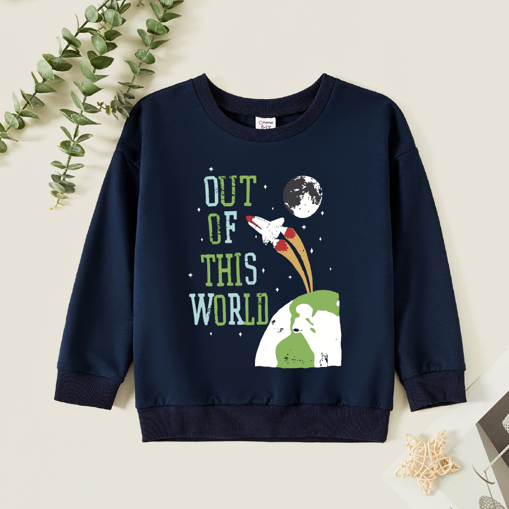 

Kids Graphic Dark Blue Long-sleeve Pullover