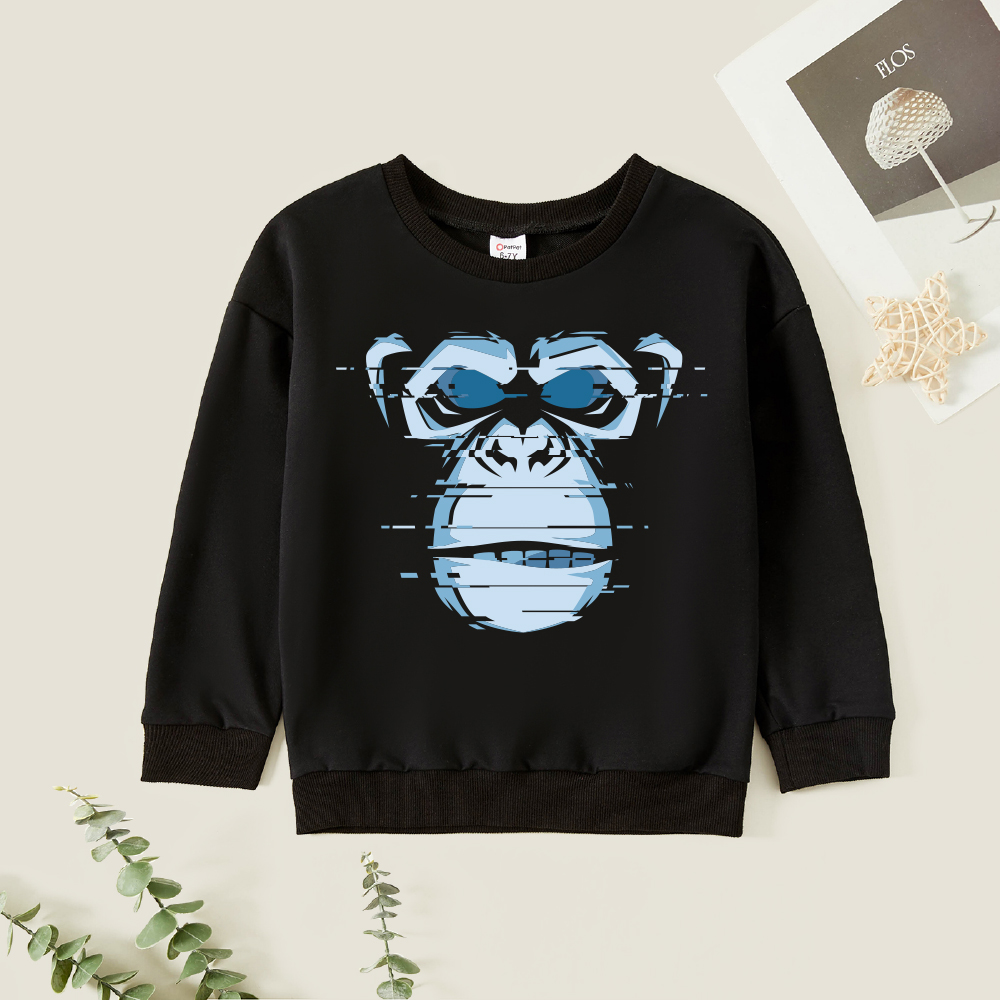 

Kids Graphic Black Long-sleeve Pullover