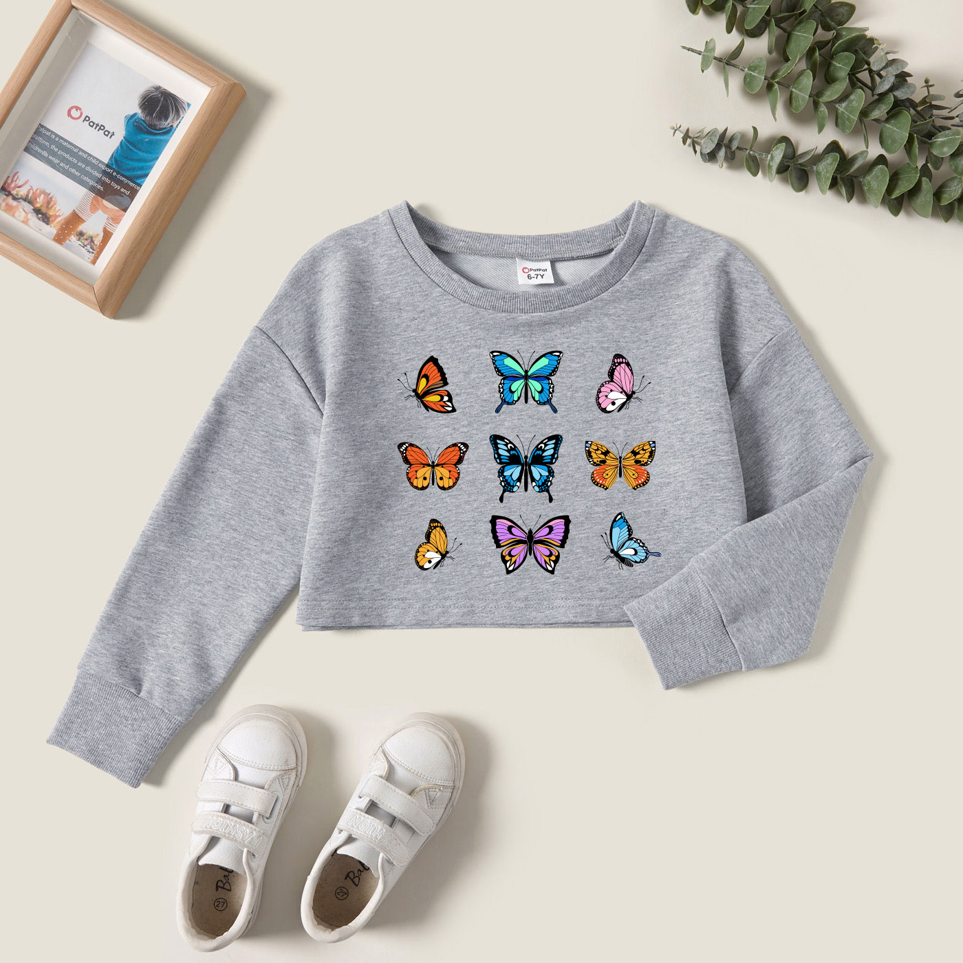 

Kids Graphic Light gray Long-sleeve Pullover