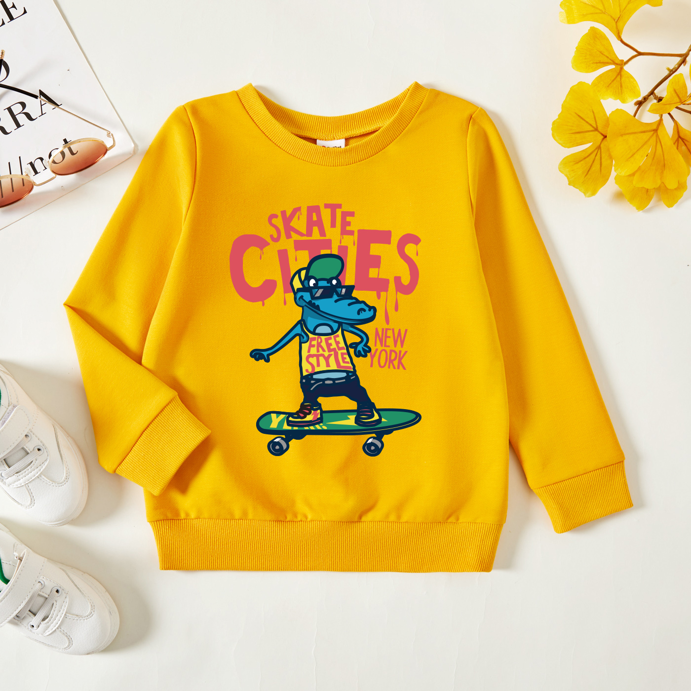 

Toddler Graphic Ginger Long-sleeve Pullover