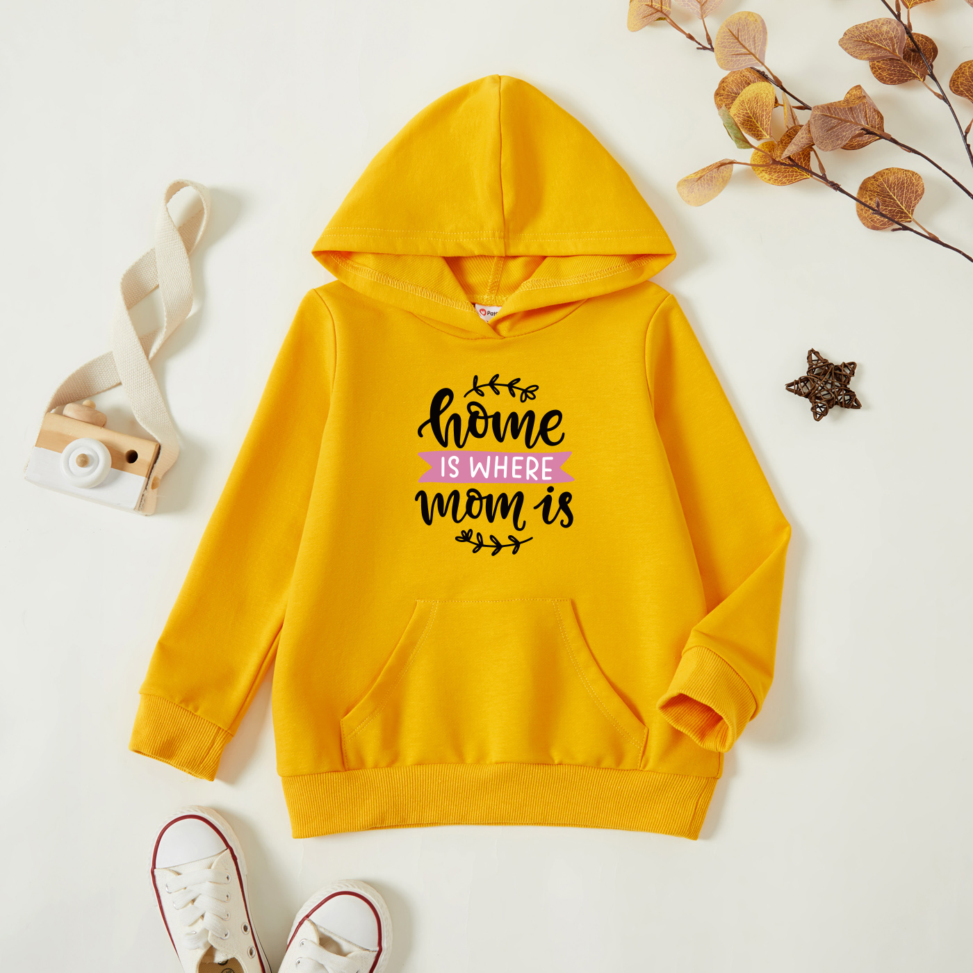 

Toddler Graphic Ginger Long-sleeve Hooded Pullover