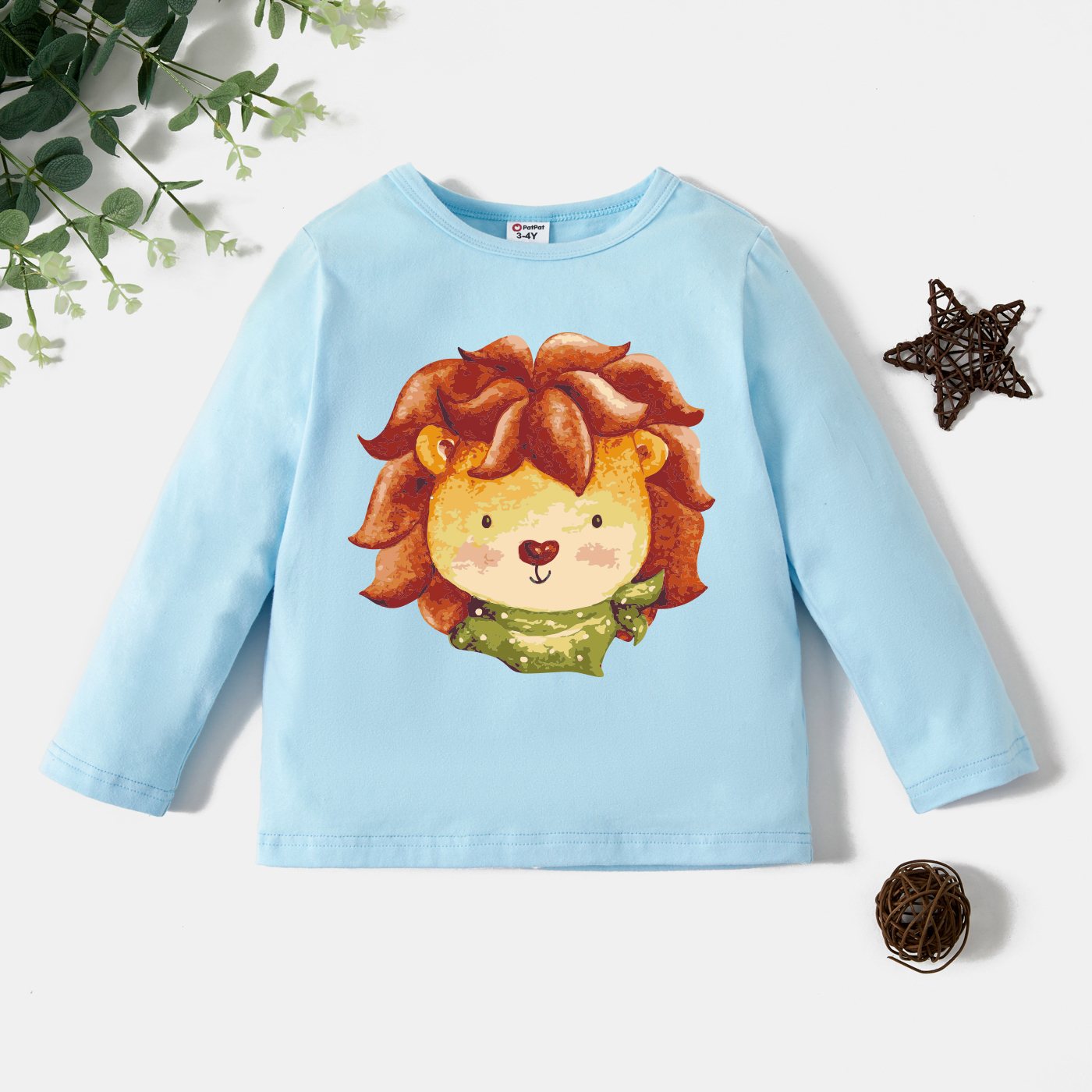 

Toddler Graphic Light blue Long-sleeve Tee