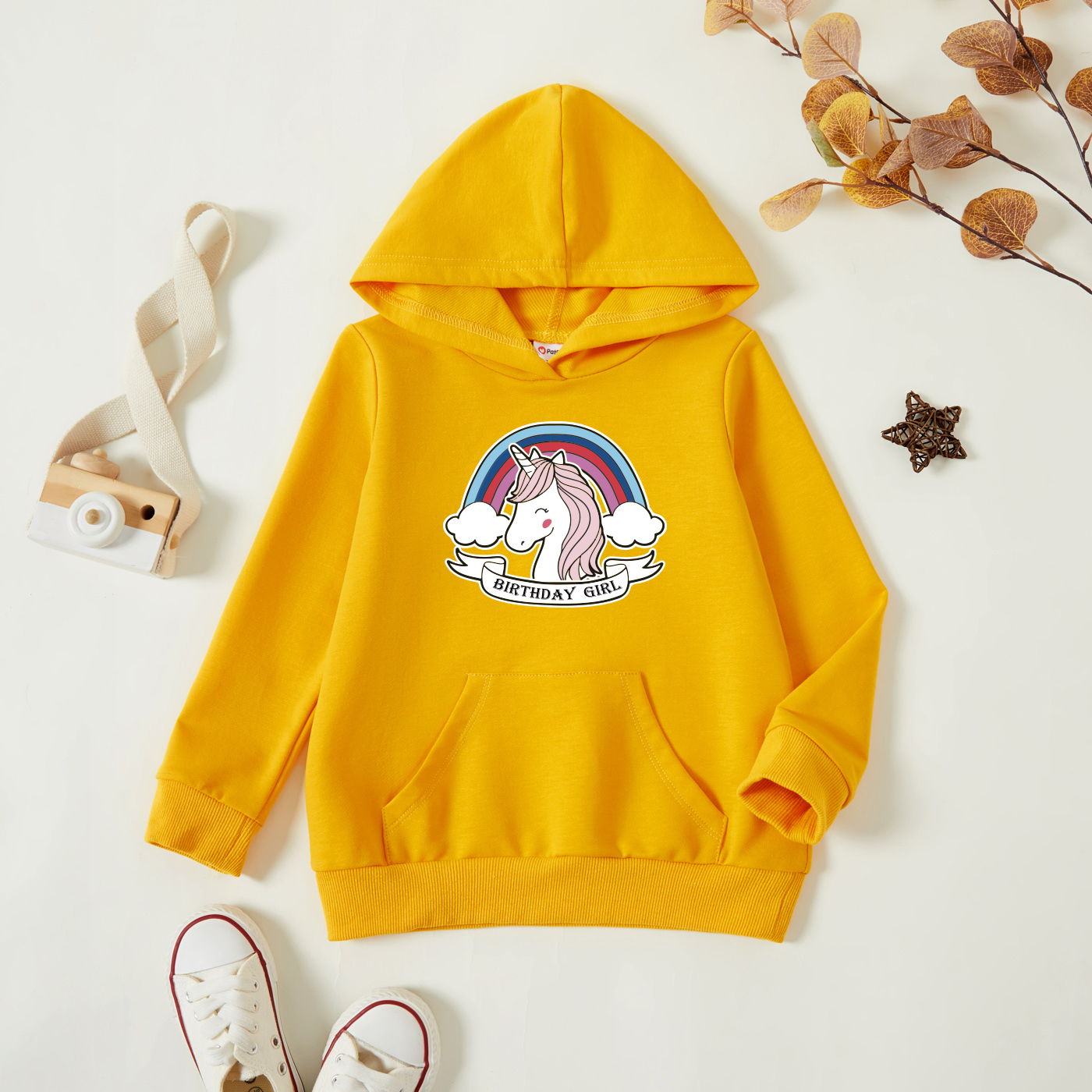 

Toddler Graphic Ginger Long-sleeve Hooded Pullover