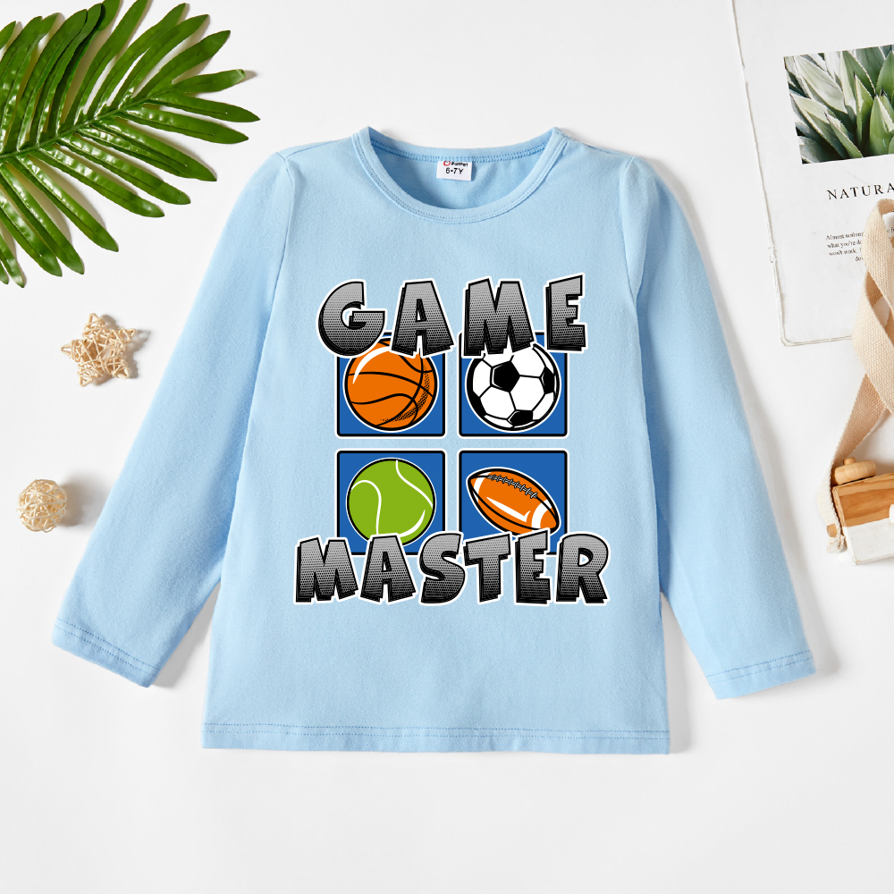 

Kids Graphic Light blue Long-sleeve Tee