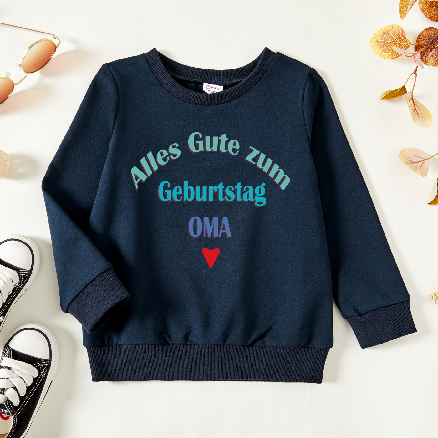 

Toddler Graphic Dark Blue Long-sleeve Pullover