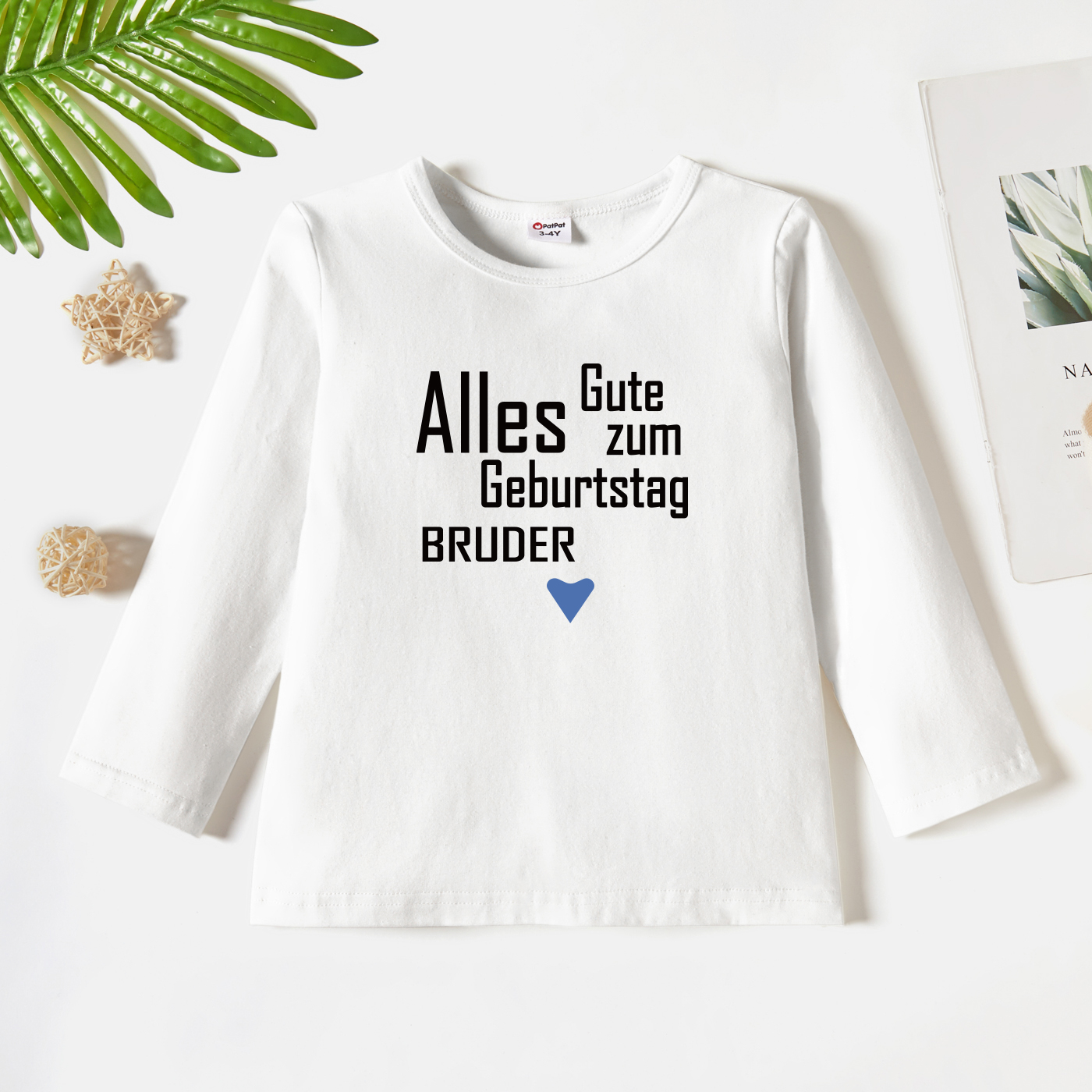 

Toddler Graphic White Long-sleeve Tee