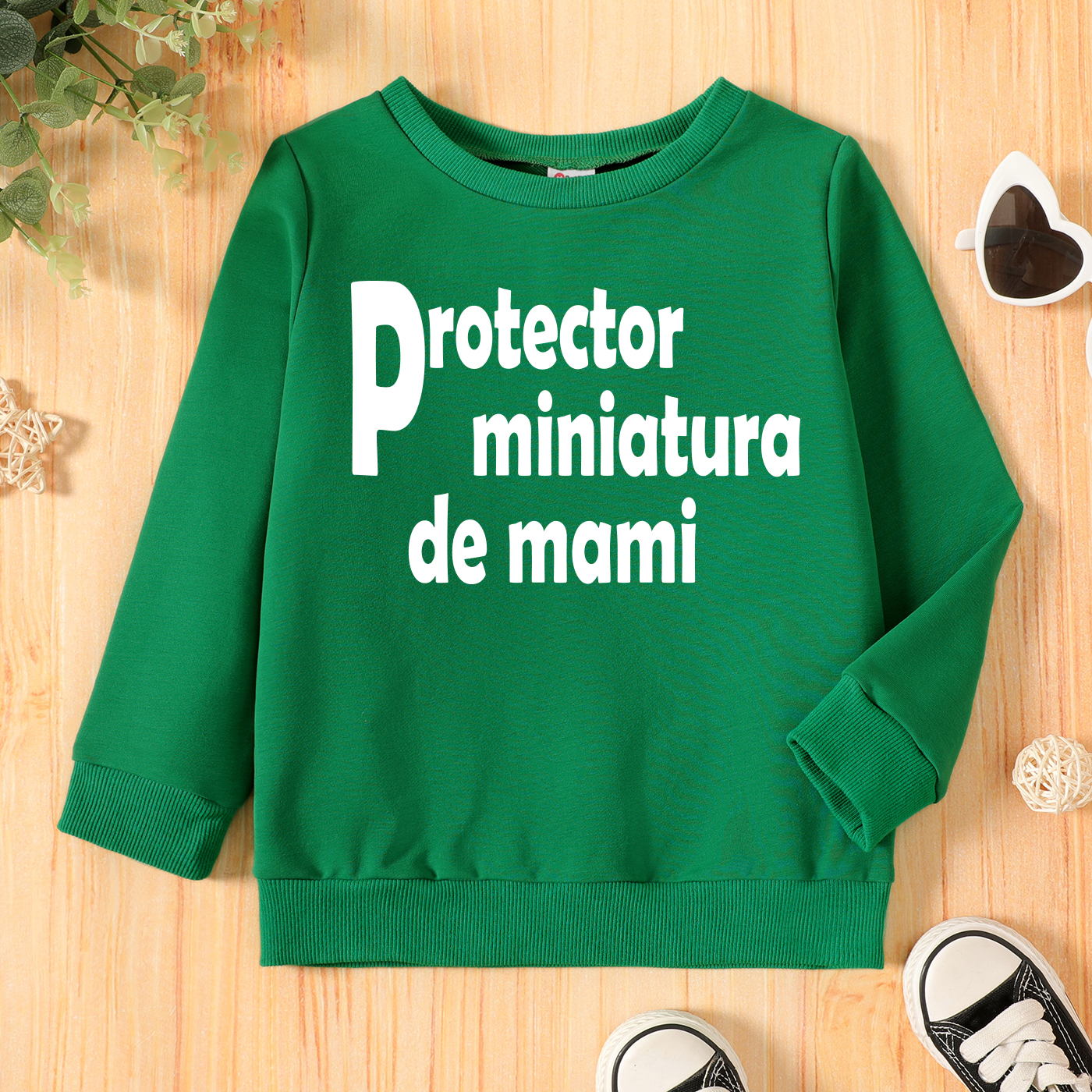 

Toddler Boy Graphic Letter Print Long-sleeve Pullover