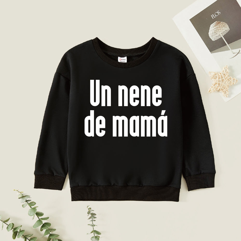 

Kids Boy Graphic Letter Print Long-sleeve Pullover