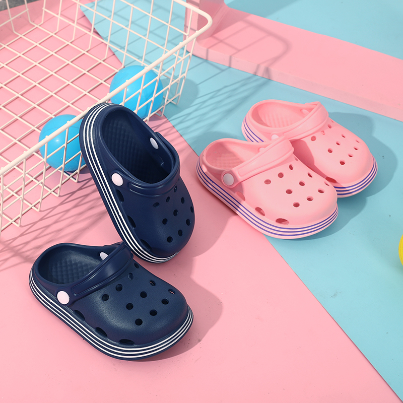 

Toddler / Kid Breathable Dark Blue Hole Shoes