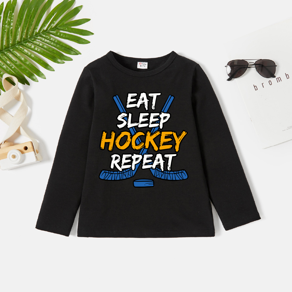 

Kids Boy Graphic Letter Print Long-sleeve Tee