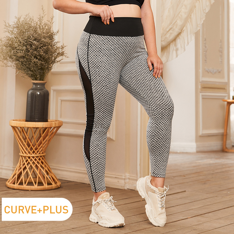 

Women Plus Size Casual Textured Leggings