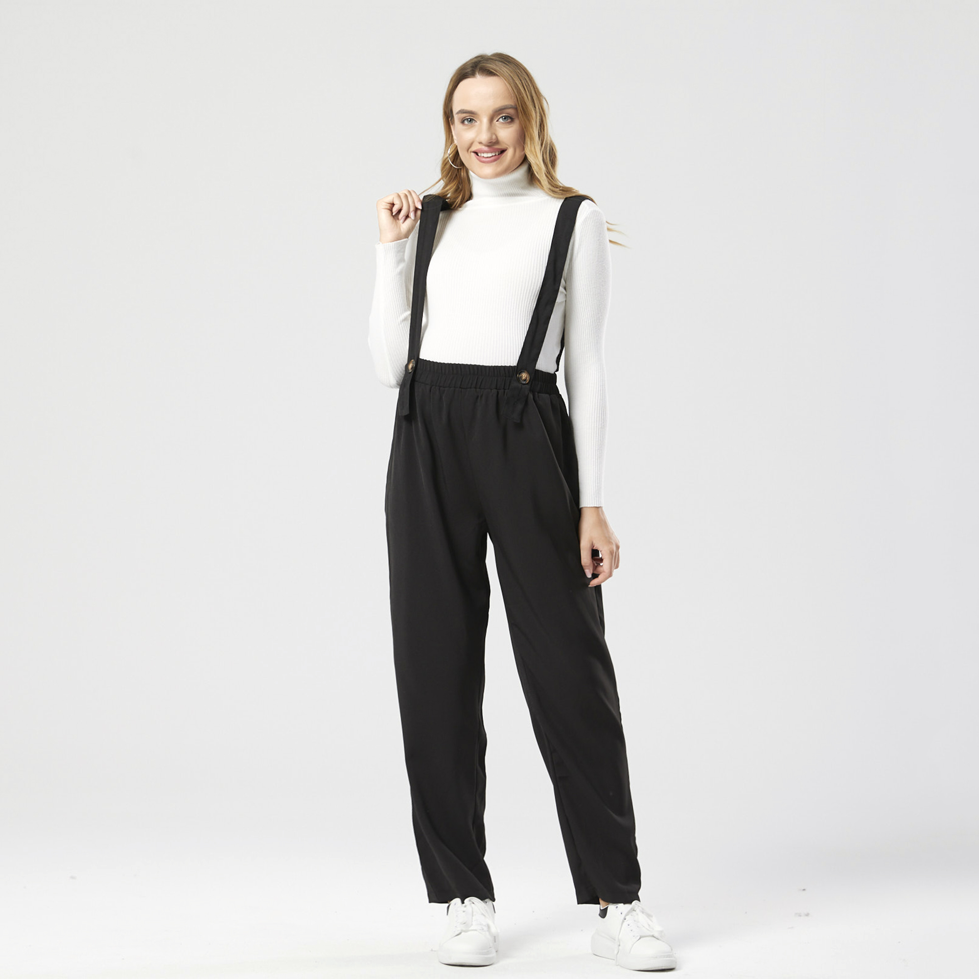 

Maternity Casual Button Cami Jumpsuit