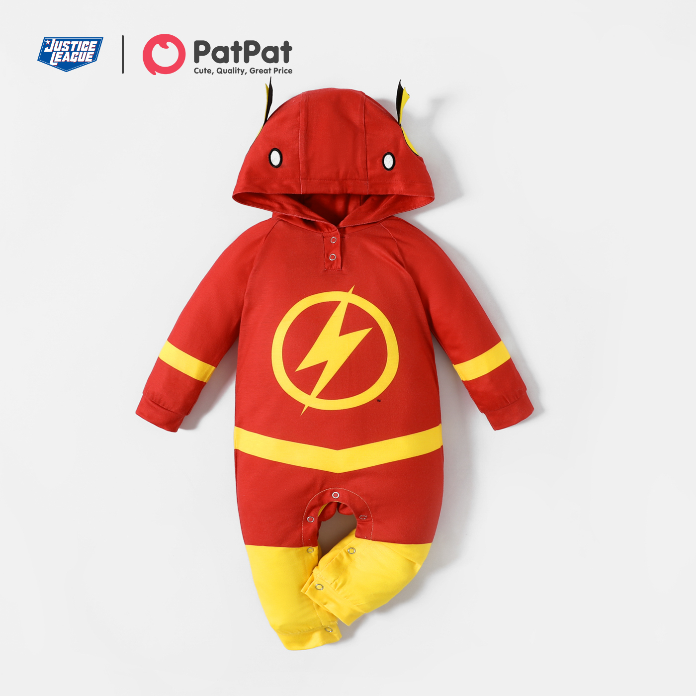 

Justice League Baby Boy The Flash Hooded Jumpsuit
