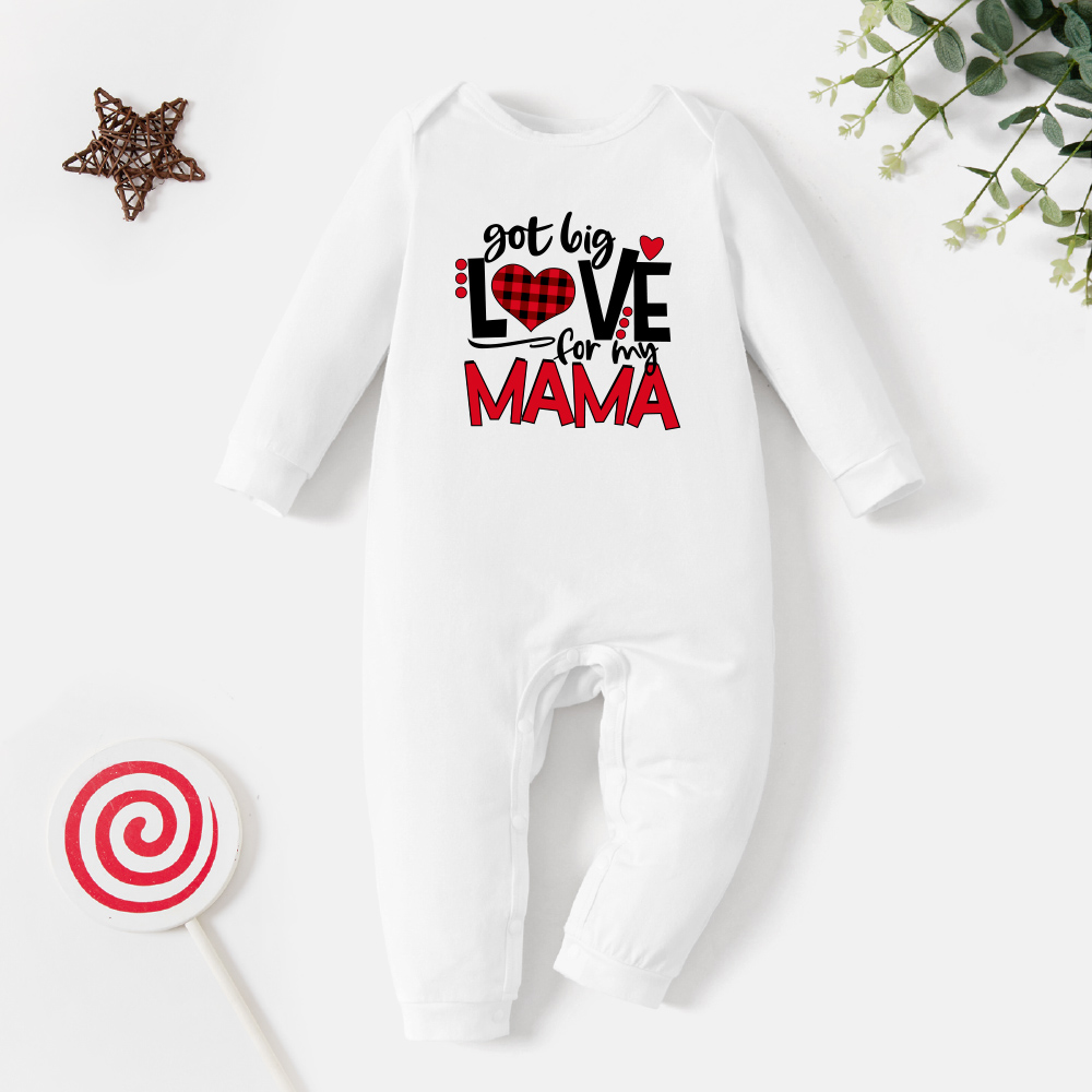 

Baby Unisex Graphic Letter Print Long-sleeve Jumpsuit