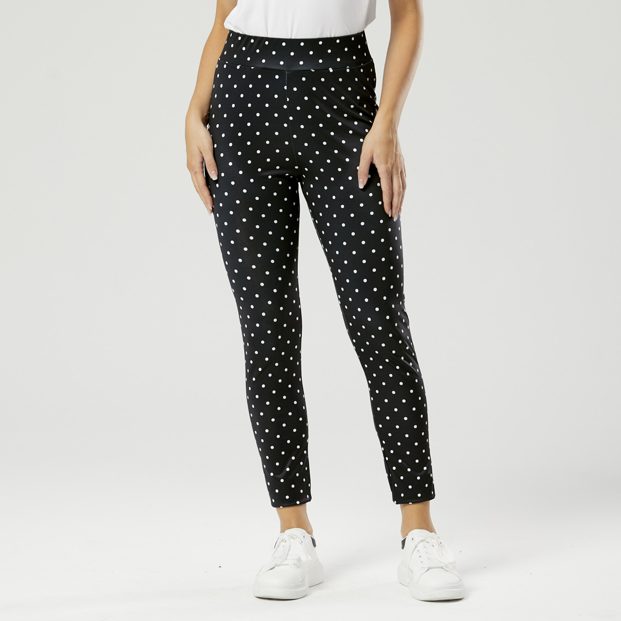 

Polka Dots High Waist Skinny Leggings