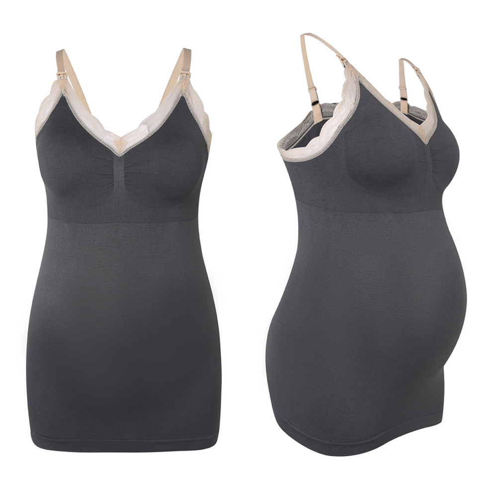 

Nursing Lace Panel Cami Tank Top