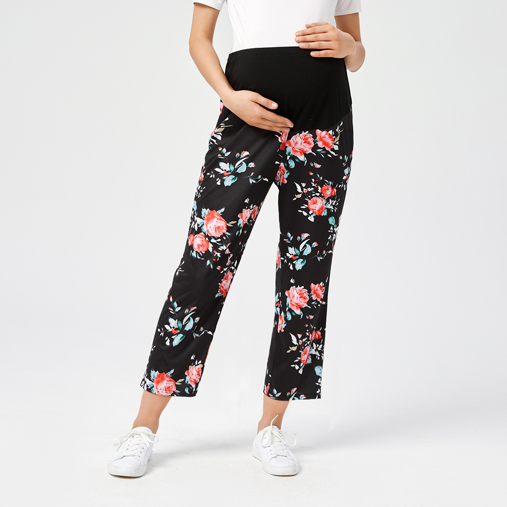

Maternity Allover Floral Print Casual Pants