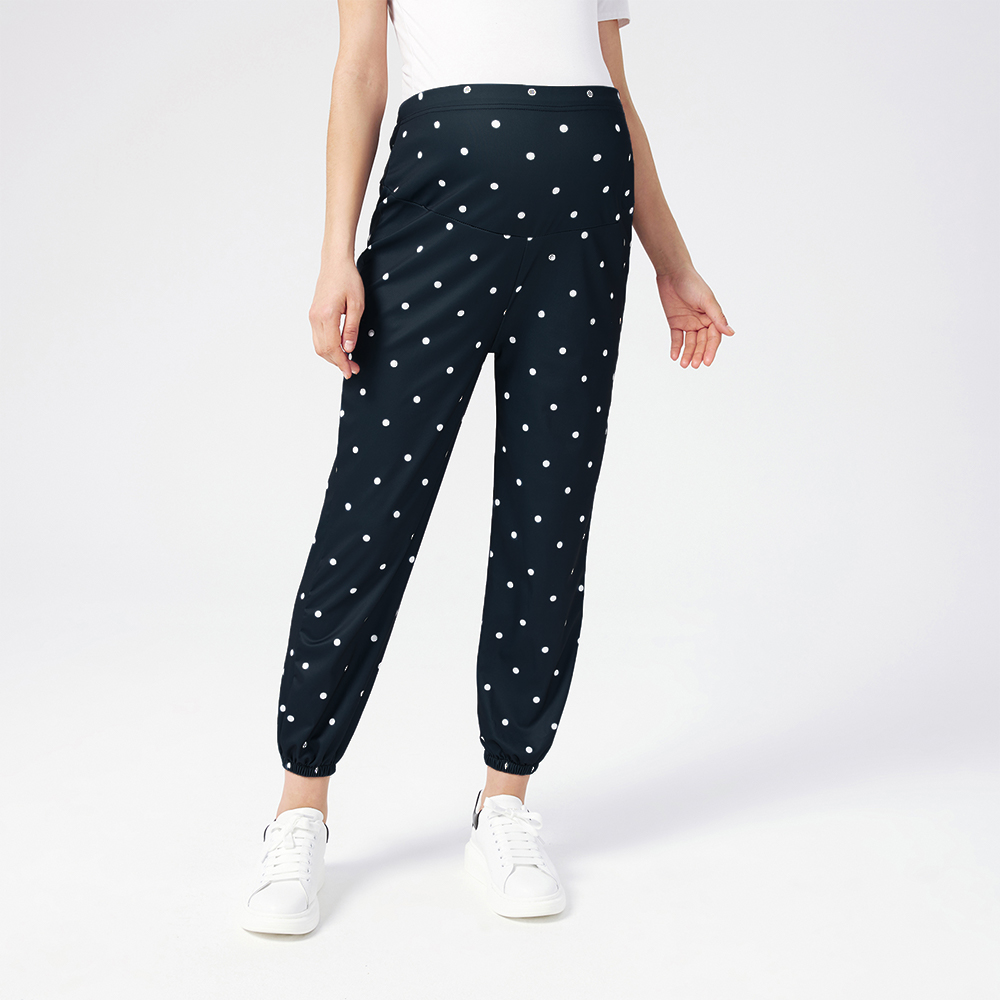 

Maternity Polka Dots Print Casual Pants