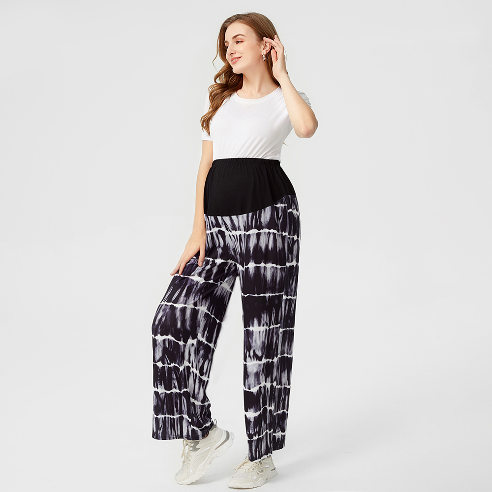 

Maternity Tie Dye Wide Leg Casual Pants