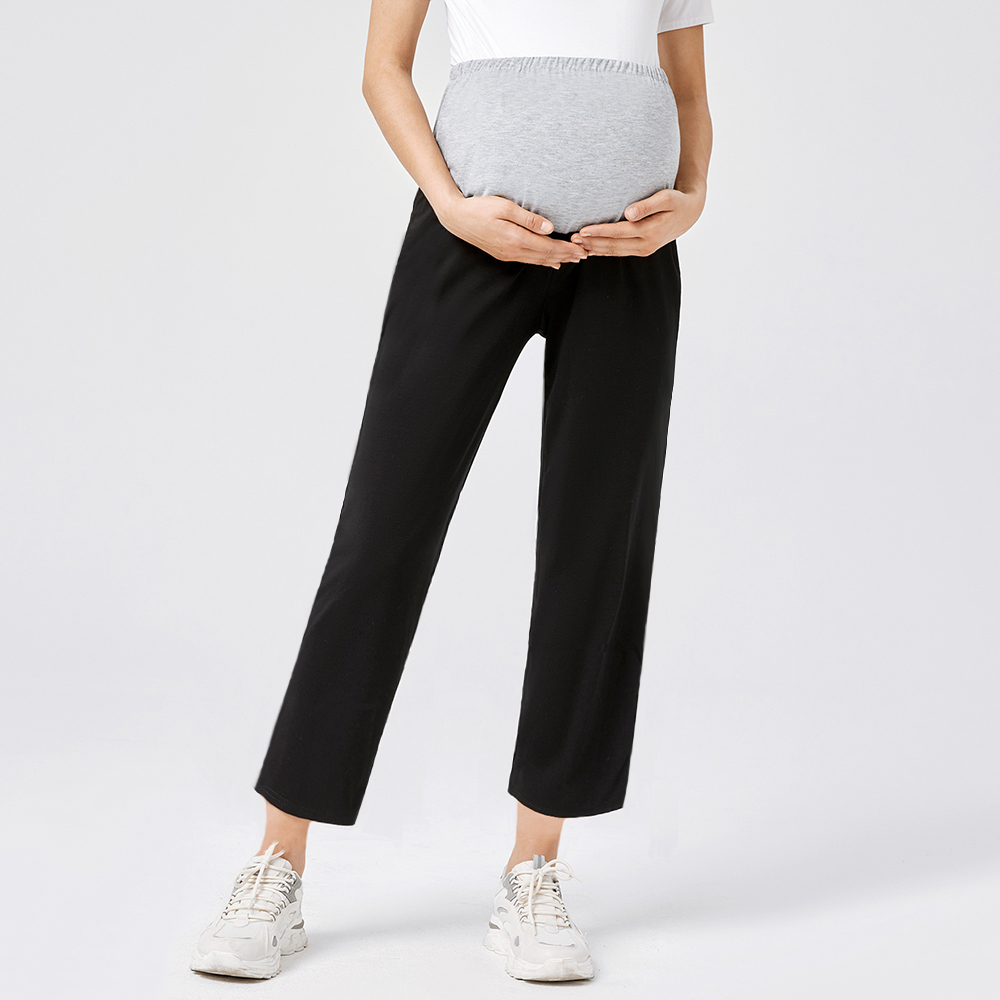 

Maternity Two Tone Drawstring Waist Casual Pants