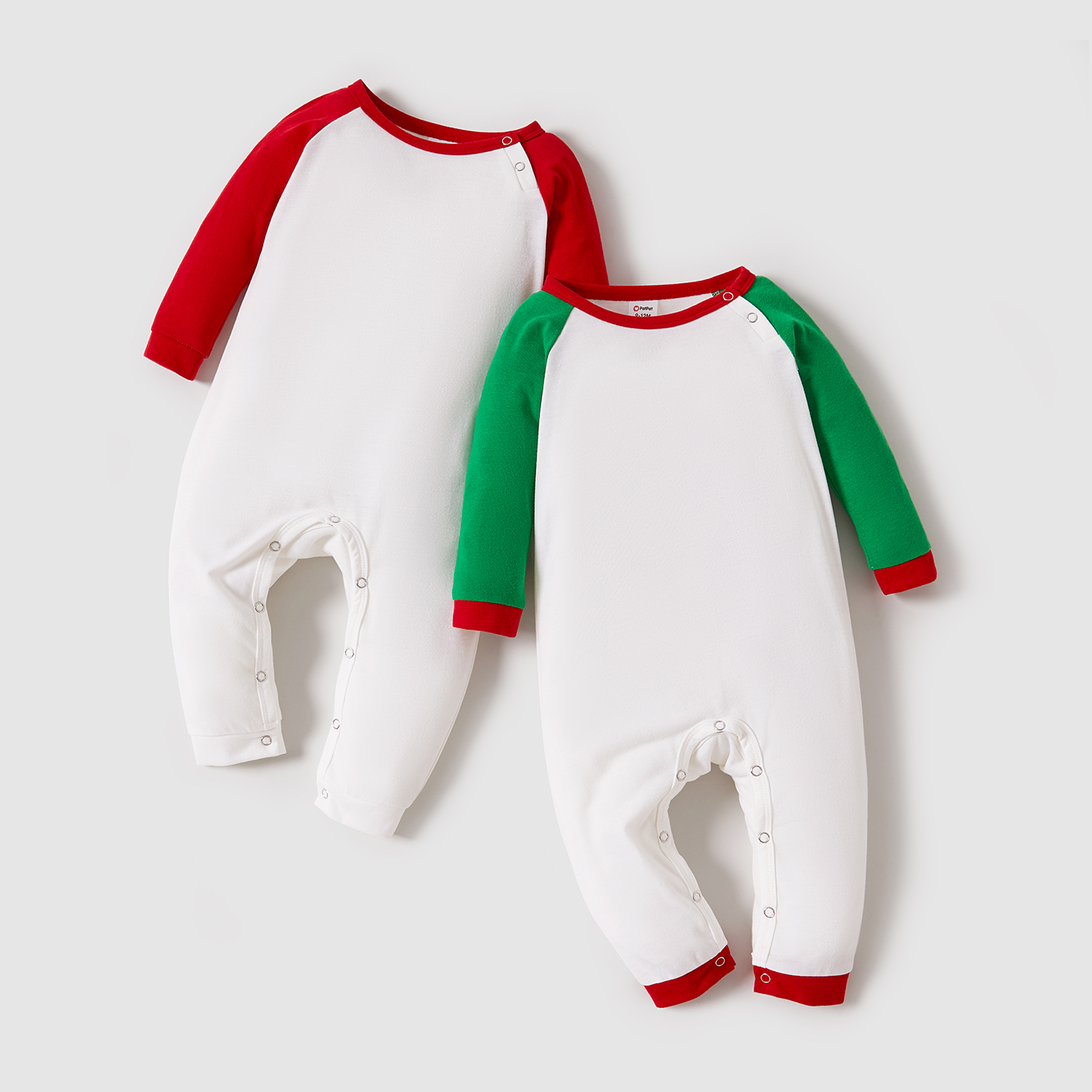 

Baby Boy/Girl Colorblock Long-sleeve Jumpsuit