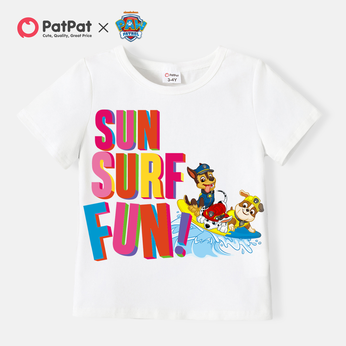 

PAW Patrol 'SUN SURF FUN' Summer Cotton Tee for Toddler