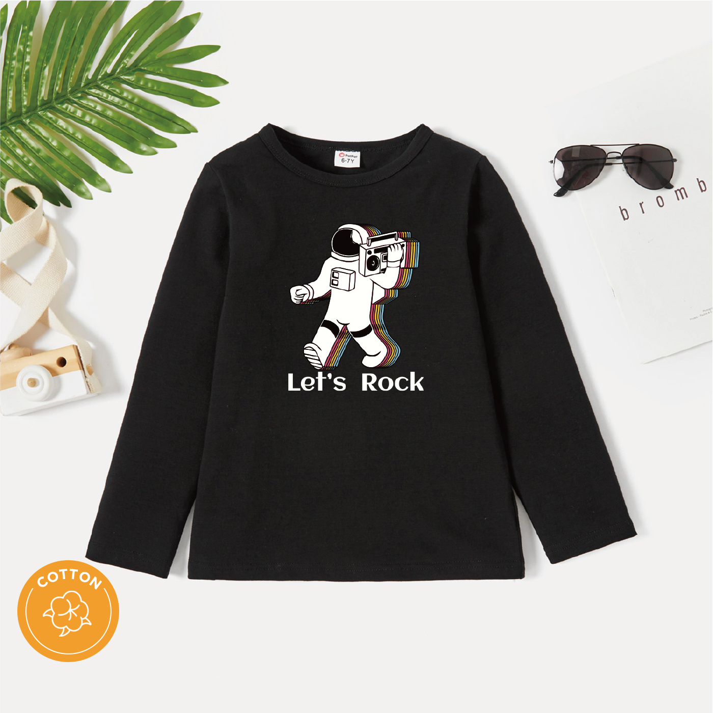 

Kids Graphic Dark Black Long-sleeve Tee
