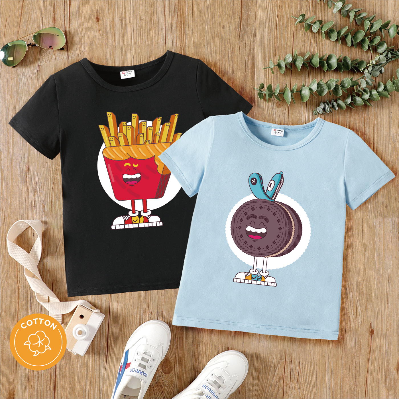 

Kid Boy Food Print Short-sleeve Cotton Tee