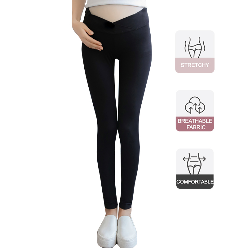 

Maternity Solid Color Casual Leggings