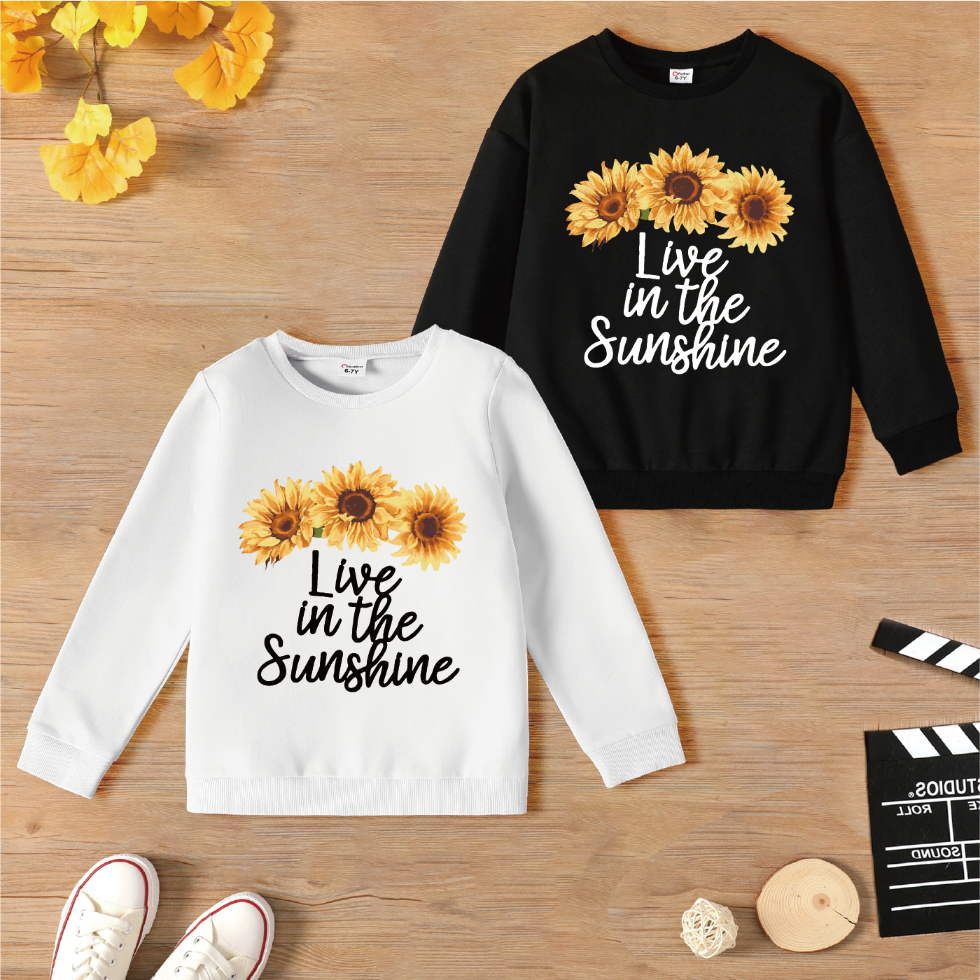 

Kid Girl Letter Floral Print Cotton Pullover Sweatshirt
