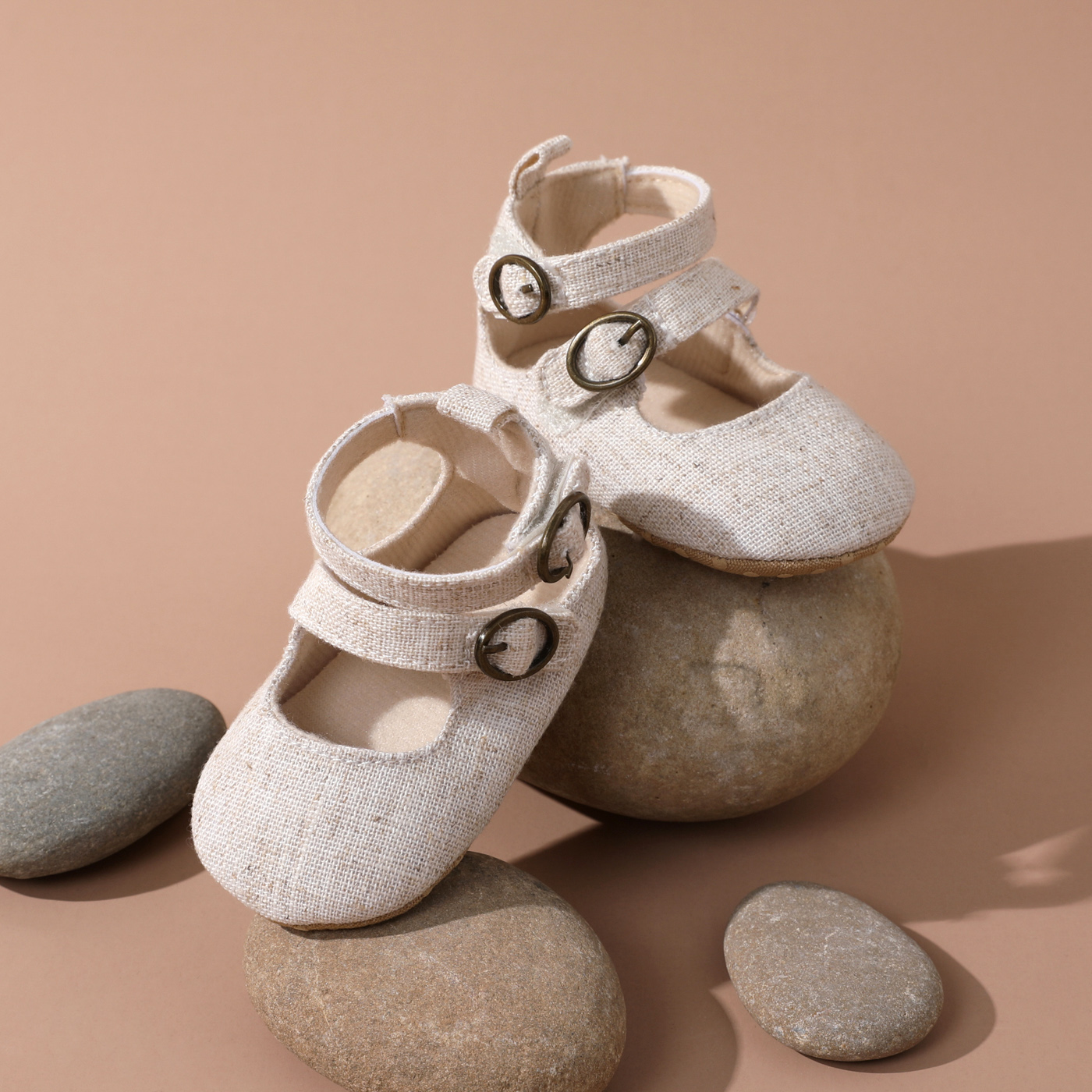 

Baby / Toddler Double Buckle Velcro Prewalker Shoes
