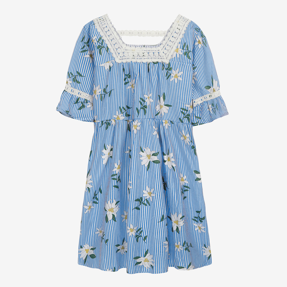 

Lace Trim Maternity Dress