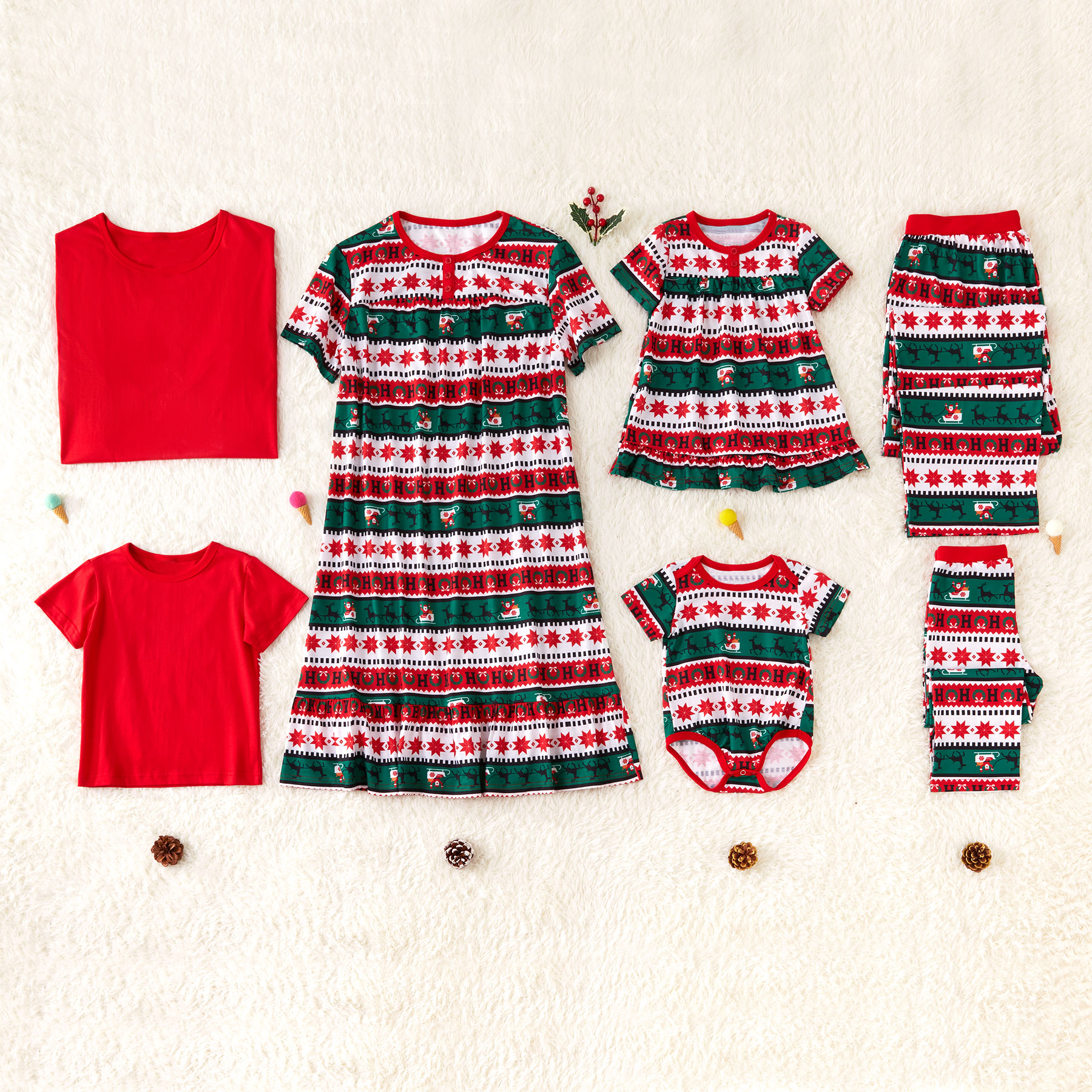 

Christmas Family Matching Pajamas with Classic Pattern