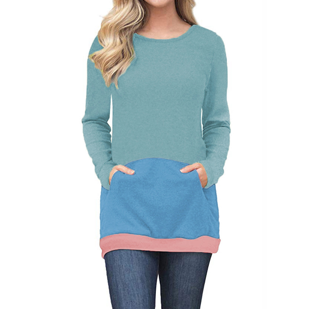 

Simple Color Block Cozy Knit Top